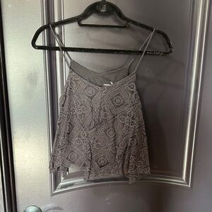 American Eagle Outfitters Gray Patterned Camisole